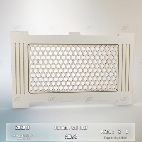 فروش فایل دوبعدی کاور شوفاژ 2DKv11