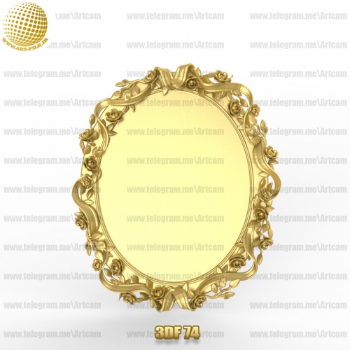 فروش فایل سه بعدی فریم و قاب آینه 3df74