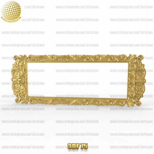 فروش فایل سه بعدی فریم و قاب آینه 3df75