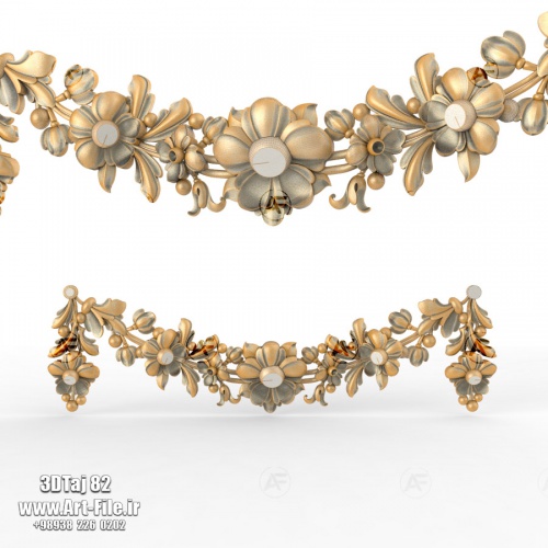 فروش فایل سه بعدی تاج و دکوری 3dTaj 82