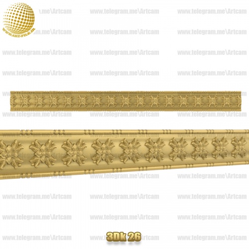 فروش فایل سه بعدی کتیبه و قرنیز 3dk26