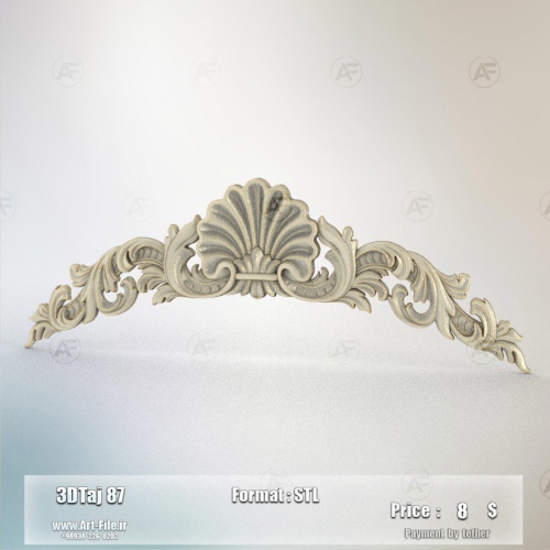 فروش فایل سه بعدی تاج و دکوری 3dTaj 87