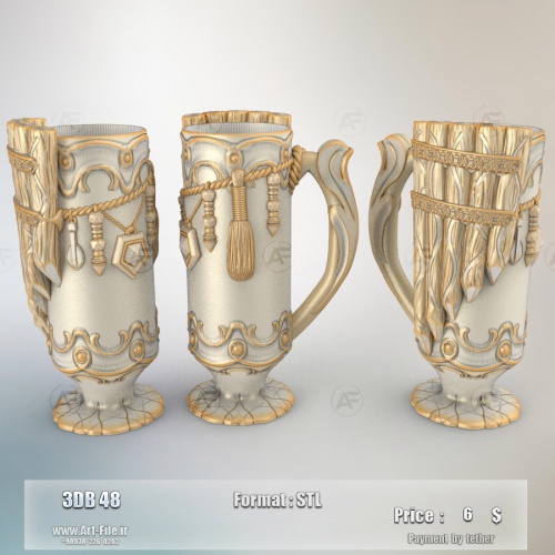 فروش فایل سه بعدی لیوان . ماگ . کوکسای  3dB48