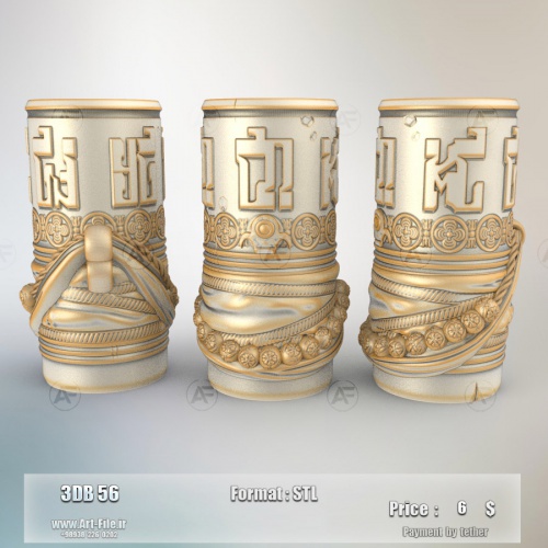 فروش فایل سه بعدی لیوان . ماگ . کوکسای  3dB56