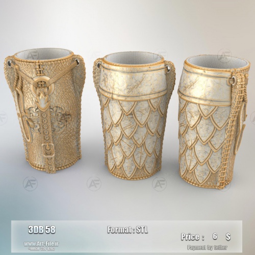 فروش فایل سه بعدی لیوان . ماگ . کوکسای  3dB58