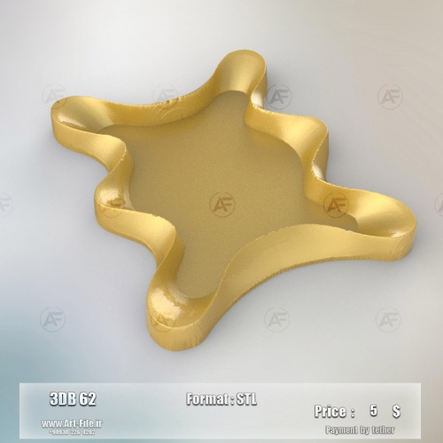 فروش فایل سه بعدی سینی دفرمه  3dB62