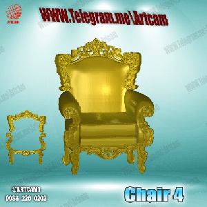 فروش فایل سه بعدی صندلی دسته دار  برای سی ان سی  Chair4