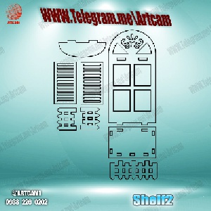 فروش فایل cnc شلف  shelf2