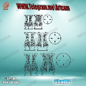 فروش فایل cnc شلف  shelf3