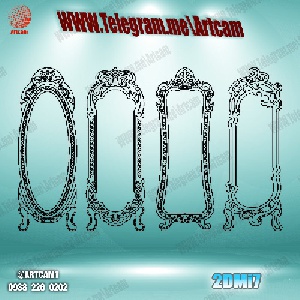 فروش فایل دو بعدی 4 عددی آینه  ایستاده 2DMi7