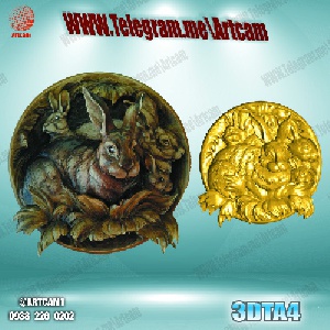 فروش فایل سه بعدی تابلو بشقابی 3Dta4