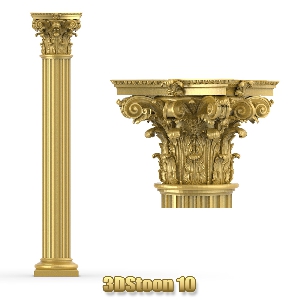 فروش فایل سه بعدی ستون برای سی ان سی 3DSTOON10 