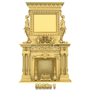 فروش فایل سه بعدی شومینه 3DSHo1
