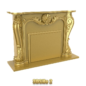 فروش فایل سه بعدی شومینه 3DSHo2