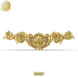 فروش فایل سه بعدی تاج و دکوری  3DTaj1