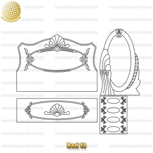 فروش فایل دوبعدی سرویس خواب ‌Bed12