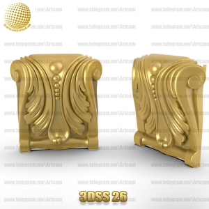 فروش فایل سه بعدی سرستون 3Dss26