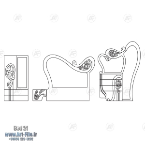 فروش فایل دوبعدی سرویس خواب ‌Bed21