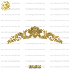 فروش فایل سه بعدی تاج و دکوری  3DTaj45
