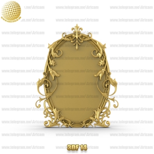 فروش فایل سه بعدی فریم و قاب آینه 3df14