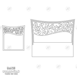 فروش فایل دو بعدی سرویس خواب bed26
