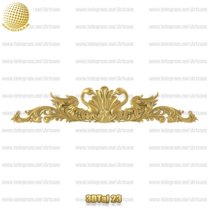 فروش فایل سه بعدی تاج و دکوری  3DTaj23