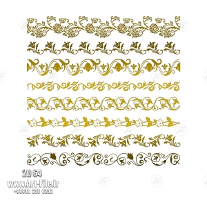 فروش فایل دوبعدی حاشیه و کتیبه 2D64