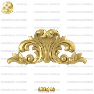 فروش فایل سه بعدی تاج و دکوری  3DTaj28