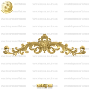 فروش فایل سه بعدی تاج و دکوری  3DTaj38