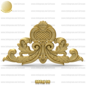 فروش فایل سه بعدی تاج و دکوری  3DTaj36