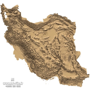 فروش فایل سه بعدی نقشه ایران A1