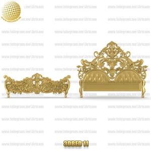 فروش فایل سه بعدی کله تخت 3DBED11