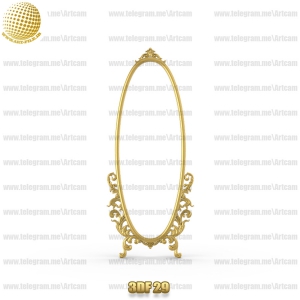 فروش فایل سه بعدی فریم و قاب آینه 3df29