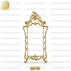 فروش فایل سه بعدی فریم و قاب آینه 3df30