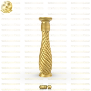 فروش فایل سه بعدی نرده راه پله 3dN19