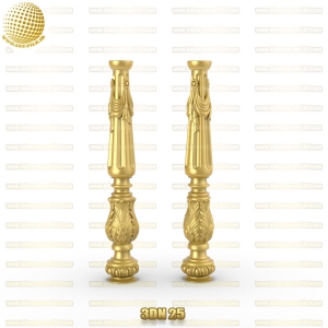 فروش فایل سه بعدی نرده راه پله 3dN25