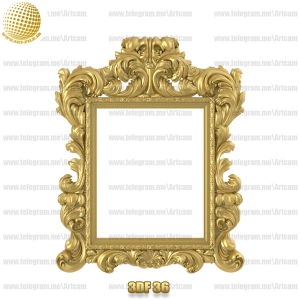 فروش فایل سه بعدی فریم و قاب آینه 3df36