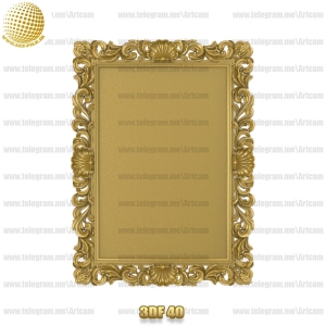 فروش فایل سه بعدی فریم و قاب آینه 3df40