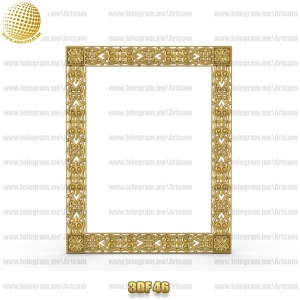 فروش فایل سه بعدی فریم و قاب آینه 3df46