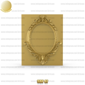 فروش فایل سه بعدی فریم و قاب آینه 3df47