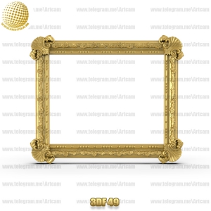فروش فایل سه بعدی فریم و قاب آینه 3df49