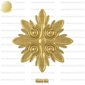 فروش فایل سه بعدی گل دکوری 3Dg20