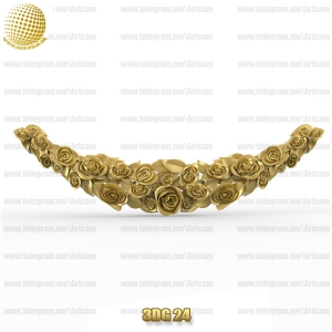 فروش فایل سه بعدی گل دکوری 3Dg24