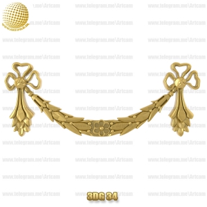 فروش فایل سه بعدی گل دکوری 3Dg34