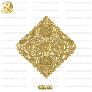 فروش فایل سه بعدی گل دکوری 3Dg39