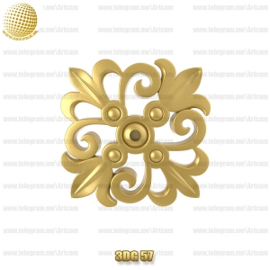 فروش فایل سه بعدی گل دکوری 3Dg57