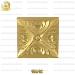 فروش فایل سه بعدی گل دکوری 3Dg62