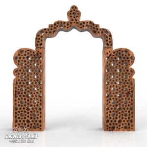 فروش فایل دوبعدی پنل  کلبه عروس ( مشبک ) 2DM21