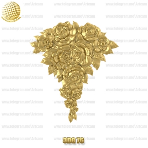 فروش فایل سه بعدی گل دکوری 3Dg76