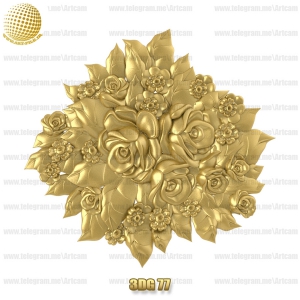 فروش فایل سه بعدی گل دکوری 3Dg77